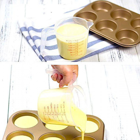 Мерная Кружка кондитерская пластик ПВХ | 0,25; 0,5; 1 л. Мерная Кружка кондитерская пластик ПВХ | 0,25; 0,5; 1 л.