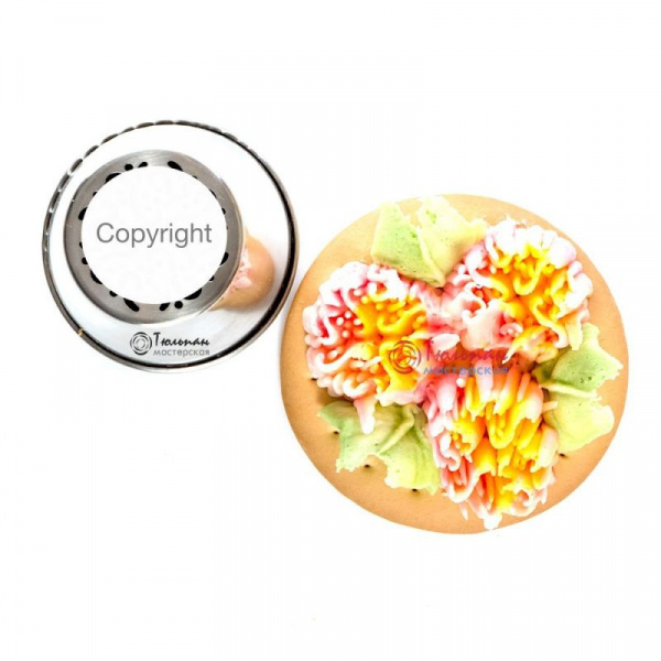 Насадка Малазийский Цветок №207 Роза Фантазия | XL размер (Russian Flower Nozzle # 207 Fantasia | XL size | By Tulip Workshop) Насадка Малазийский Цветок №207 Роза Фантазия | XL размер (Russian Flower Nozzle # 207 Fantasia | XL size | By Tulip Workshop)