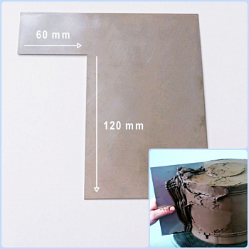 Шпатель №6 контроль крема 120*60 мм | Прямой