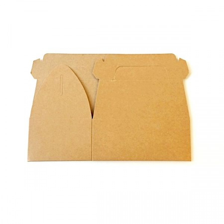 Крафт-коробка с ручками (сундучок) 14*9*7 см | упак. 5-25 шт