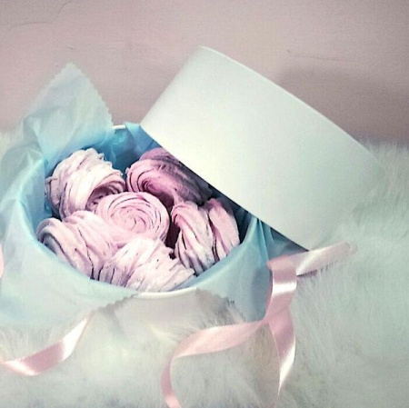 Коробка для выпечки круглая (шайба) 20•8 см БИРЮЗОВАЯ (окно, крышка+дно) | упак. 5-20 шт