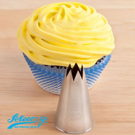 Кондитерская насадка открытая звезда №820-829 от Ateco | 6-10 лучей Кондитерская насадка открытая звезда №820-829 от Ateco | 6-10 лучей