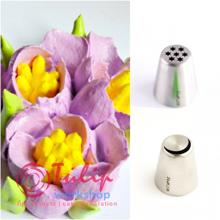 Насадка Травка №72 Большие Звёзды | L размер (Russian Grass Nozzle #72 Large Star | L size | By Tulip Workshop)