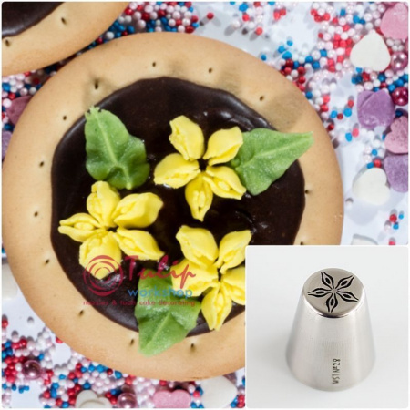 Набор 5 кондитерских насадок - Цветы №№ 24,25,26,27,28 | L размер