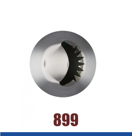 Кондитерская насадка 899 Tulip™ лента с зубчиками ракушка (Shell Basketweave) большая, прорезь 20 мм