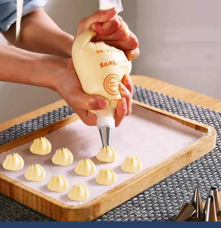 Кондитерские мешки 37 см большой размер (L), одноразовые Мастер